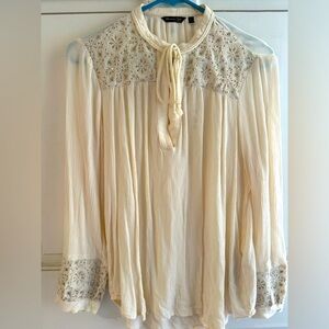 Massimo Dutti Cream Blouse- Small